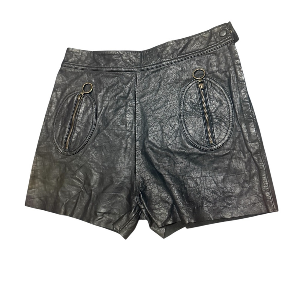 Philosophy di Lorenzo Serafini Sz.6 Buffalo leather Black Shorts EUC near new